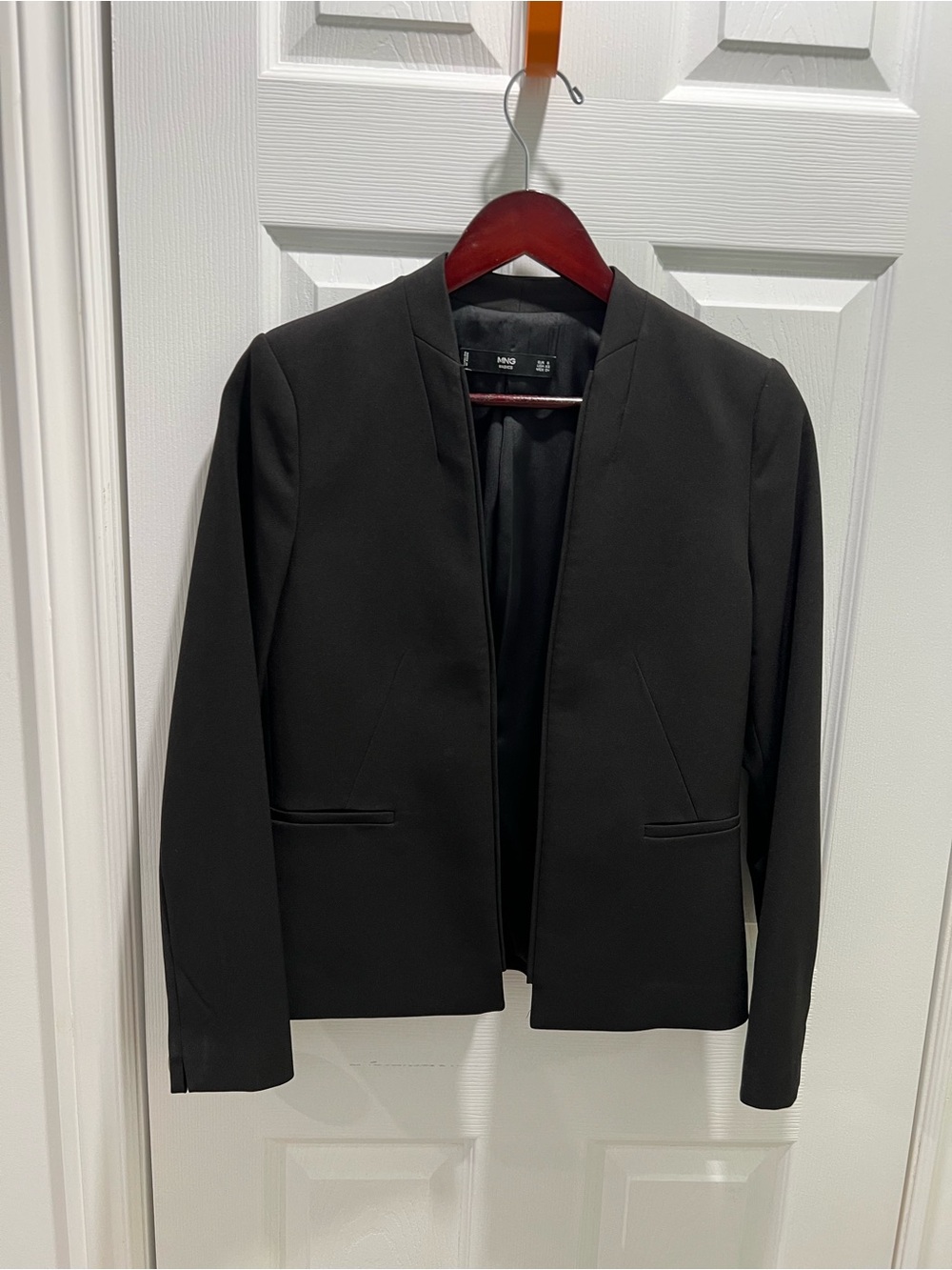 Mango Black Open-Front Women's Blazer